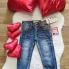 jeans bambino strappato