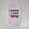 body neonata rosa mamma e papà ❤ me