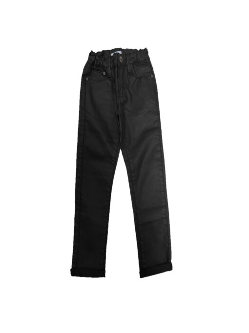 Jeans Ecopelle Nero Bambina